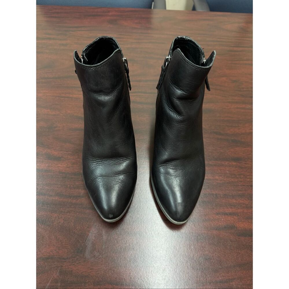 Frye Judith Black Zip Up Booties Size 7